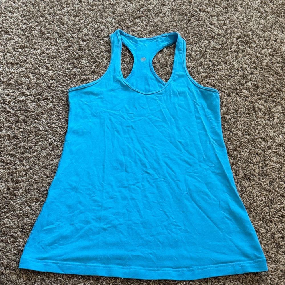 Women's Blue Racerback Tank Top